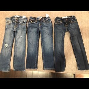 Abercrombie Kids Jeans lot of 3 size 3/4